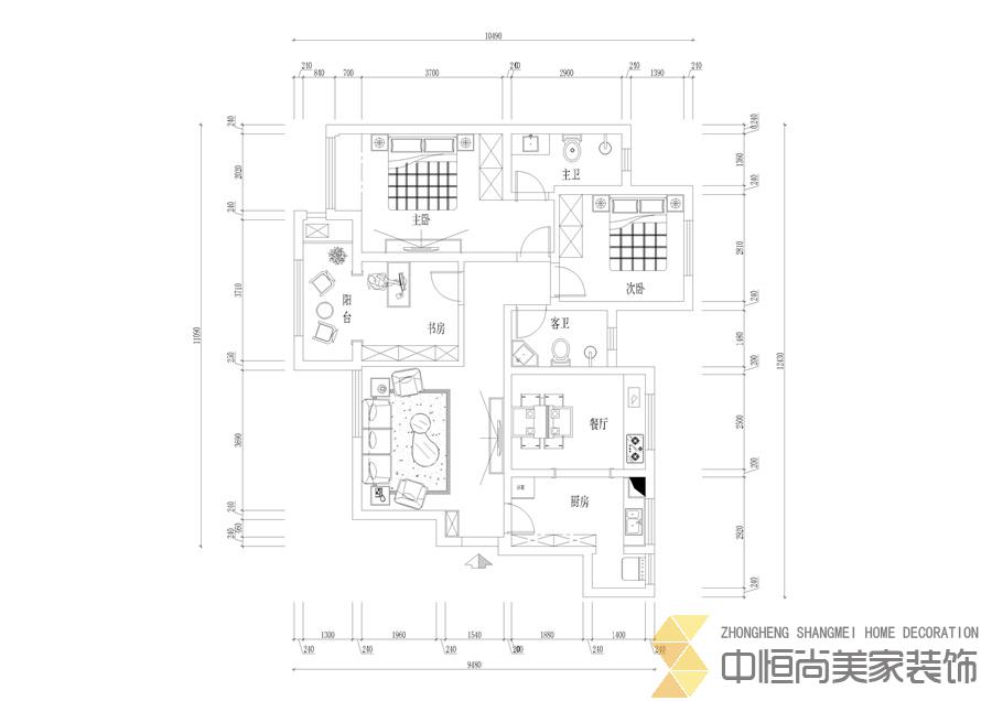 西安,西安家裝,西安家裝設(shè)計(jì),西安小戶型設(shè)計(jì)公司,裝修案例華容二十四城效果圖