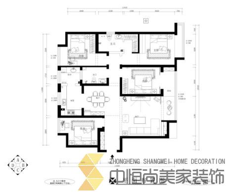 西安,西安家裝,西安家裝設(shè)計(jì),西安小戶型設(shè)計(jì)公司,裝修案例星雨華府效果圖